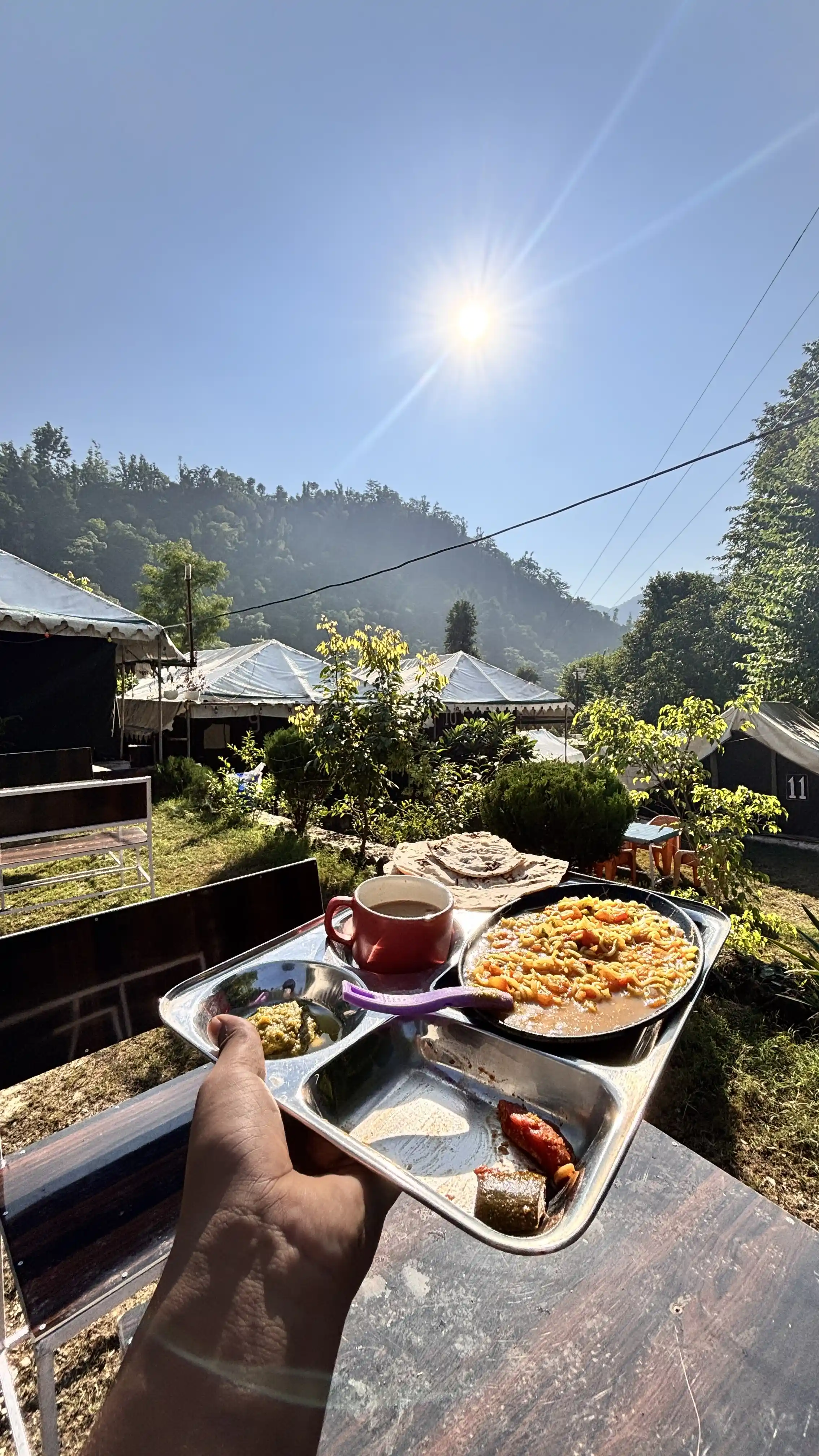 Morning at Tapovan Swiss Camps - Luxury Camping in Rishikesh
